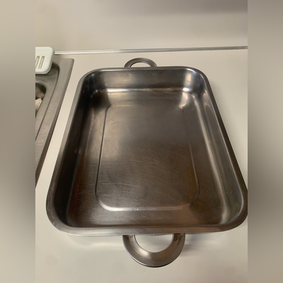 Vtg DANSK INTERNATIONAL Korea Handled Rectangular Stainless Steel Roasting Pan - Picture 3 of 16